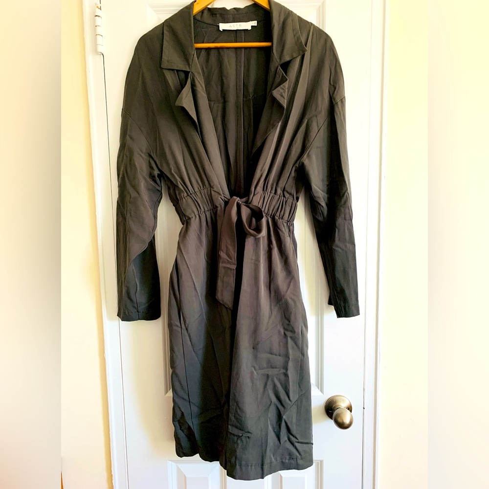 Astr -The Label Olive Green Trenchcoat